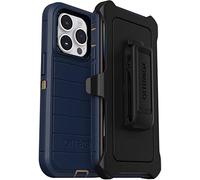 OtterBox Defender Series Screenless Edition Case for iPhone 14 Pro (Only) - Holster Clip Included - Microbial Defense Protection - Non-Retail Packaging (Blue Suede Shoes)
