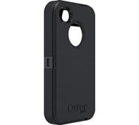OtterBox Defender Series Three-Layer Protection Case Cover with Screen Protector and Holster Style Swivel Belt Clip for iPhone 4/4S - Black