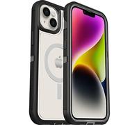 OtterBox Defender XT Case for iPhone 14 Plus with MagSafe, Shockproof, Drop proof, Ultra-Rugged, Protective Case, 5x Tested to Military Standard, Clear/Black - Non-Retail Packaging
