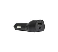 OtterBox Dual Port Car Charger USB-C (5V/3A/15W) + USB-A (5V/2.4A/12W), Black, 78-51749
