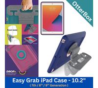 OTTERBOX Easy Grab iPad Case Head Rest Mount Tablet Holder 7 8 9 Gen 10" - Blue