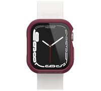OtterBox Eclipse Bumper with Integrated Glass Screen Protector for Apple Watch Series 9/8/7-41mm, Tempered Glass, Shockproof, Drop Proof, Sleek Protective Case, Pink/Red