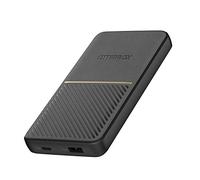 OtterBox Fast Charge Power Bank, 10,000 mAh Portable Charger with USB-A 18W and USB-C 18W Output, LED Indicator, Slim, Durable Design with Drop Protection, Black