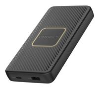 OtterBox Fast Charge Power Bank with Qi 10W Wireless Charging, 10,000 mAh Portable Charger with USB-A 18W and USB-C 18W Output, LED Indicator, Slim, Durable Design with Drop Protection, Black