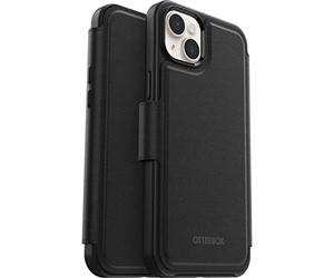 OtterBox Folio for iPhone 14 Plus for MagSafe, Soft-Touch Folio with 3 Slots for Cash/Cards, Strong Magnetic Alignment and Attachment with MagSafe, Compatible with iPhone, No Case Included, Black