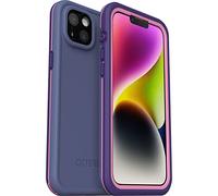 OtterBox Fre Case for iPhone 14 Plus for MagSafe, Waterproof (IP68), Shockproof, Dirtproof, Sleek and Slim Protective Case with built in Screen Protector, x5 Tested to Military Standard, Purple