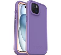 OtterBox Fre Case for iPhone 15 for MagSafe, Waterproof (IP68), Shockproof, Dirtproof, Sleek and Slim Protective Case with built in Screen Protector, x5 Tested to Military Standard, Purple