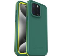 OtterBox Fre Case for iPhone 15 Pro Max for MagSafe, Waterproof (IP68), Shockproof, Dirtproof, Sl nd Slim Protective Case with built in Screen Protector, x5 Tested to Military Standard, Green