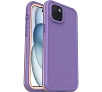 OtterBox Fre Case iPhone 15 Plus for MagSafe, Waterproof (IP68), Shockproof, Dirtproof, Sl nd Slim Protective Case with built in Screen Protector, x5 Tested to Military Standard, Purple