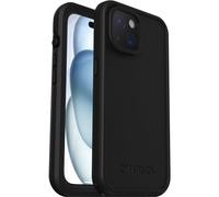 OtterBox FRĒ MagSafe Case for iPhone 15, Black | Shockproof, Dirtproof, Waterproof (IP68) Sleek & Slim Case, Built-In Screen Protector, 5x Tested to Military Standard