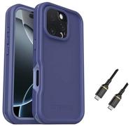 OtterBox FRE Series Waterproof Case for iPhone 16 Pro Max - Magsafe Compatible - USB-C to USB- C Cable Included - Non Retail Packaging - Violet Valley