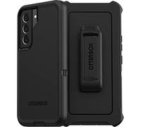 OtterBox Galaxy S22 Defender Series Case - BLACK, rugged & durable, with port protection, includes holster clip kickstand