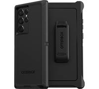 OtterBox Galaxy S22 Ultra Defender Series Case - BLACK, rugged & durable, with port protection, includes holster clip kickstand