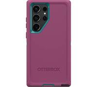 OtterBox Galaxy S23 Ultra Defender Series Case - CANYON SUN (Pink), rugged & durable, with port protection, includes holster clip kickstand