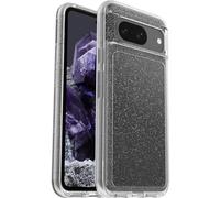 OtterBox Google Pixel 8 Symmetry Series Clear Case - STARDUST (Clear/Glitter), ultra-sleek, wireless charging compatible, raised edges protect camera & screen (ships in polybag)