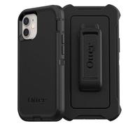OtterBox iPhone 12 Mini (Only) Defender Series Case - Black, Rugged & Durable, with Port Protection, Includes Holster Clip Kickstand
