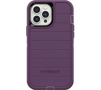 OtterBox iPhone 13 Pro Max & iPhone 12 Pro Max Defender Series Case - HAPPY PURPLE, rugged & durable, with port protection, includes holster clip kickstand