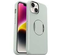 OtterBox iPhone 14 and iPhone 13 OtterGrip Symmetry Series Case - CHILL OUT (Green), built-in grip, sleek case, snaps to MagSafe, raised edges protect camera & screen