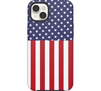 OtterBox iPhone 14 Plus Symmetry Series+ Case - AMERICAN FLAG, ultra-sleek, snaps to MagSafe, raised edges protect camera & screen