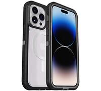 OtterBox iPhone 14 Pro (ONLY) Defender Series XT Case - Black Crystal, screenless, Rugged, Snaps to MagSafe, Lanyard Attachment