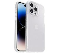 OtterBox iPhone 14 Pro (ONLY) Prefix Series Case - STARDUST (Clear/Glitter), ultra-thin, pocket-friendly, raised edges protect camera & screen, wireless charging compatible