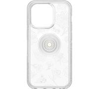 OtterBox iPhone 14 Pro Otter + Pop Symmetry Series Clear Case - FLOWER OF MONTH (Clear), Integrated PopSockets PopGrip, Slim, Pocket-friendly, Raised Edges Protect Camera & Screen