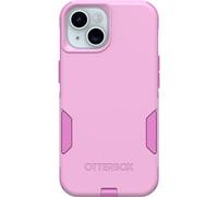 OtterBox iPhone 15, iPhone 14, and iPhone 13 Commuter Series Case - RUN WILDFLOWER (Pink), slim & tough, pocket-friendly, with port protection