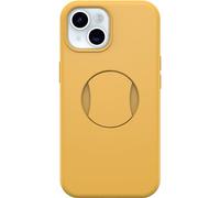 OtterBox iPhone 15, iPhone 14, and iPhone 13 OtterGrip Symmetry Series Case - ASPEN GLEAM (Orange), built-in grip, sl ase, snaps to MagSafe, raised edges protect camera & screen