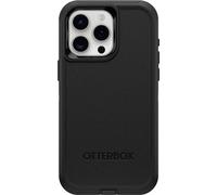 OtterBox iPhone 15 Pro MAX (Only) Defender Series Case - BLACK, screenless, rugged & durable, with port protection, includes holster clip kickstand