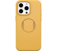 OtterBox iPhone 15 Pro MAX (Only) OtterGrip Symmetry Series Case - ASPEN GLEAM (Orange), built-in grip, sleek case, snaps to MagSafe, raised edges protect camera & screen
