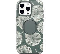 OtterBox iPhone 15 Pro MAX (Only) OtterGrip Symmetry Series Case - ISLAND GETAWAY (Green), built-in grip, sleek case, snaps to MagSafe, raised edges protect camera & screen