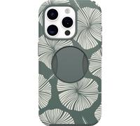 OtterBox iPhone 15 Pro (Only) OtterGrip Symmetry Series Case - ISLAND GETAWAY (Green), built-in grip, sleek case, snaps to MagSafe, raised edges protect camera & screen