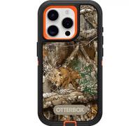 OtterBox iPhone 15 Pro (Pack Only) - Defender Series Case - Realtree Blaze Edge (Camo) - Case only - Screenless - Sturdy & Durable - with Port Protection - Microbial Defence Protection