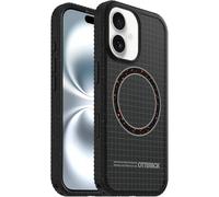 OtterBox iPhone 16 (Only) - Sole Series Case - Midnight Circuit (Black) - Grippy Phone Case - Built-in Magnets - Raised Bumpers for Overall Protection