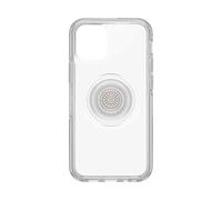 OtterBox Otter+Pop Case for iPhone 12 mini, Shockproof, Drop proof, Protective Case with PopSockets PopGrip, 3x Tested to Military Standard, Clear