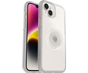 OtterBox Otter+Pop Case for iPhone 14 Plus, Shockproof, Drop proof, Protective Case with PopSockets PopGrip, 3x Tested to Military Standard, Stardust