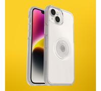 OtterBox Otter+Pop Case IPhone 14 Plus, Shockproof, Drop Proof, Protective Case With PopSockets PopGrip, 3x Tested To Military Standard, Clear