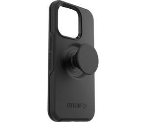 OtterBox Otter+Pop Case IPhone 14 Pro, Shockproof, Drop Proof, Protective Case With PopSockets PopGrip, 3x Tested To Military Standard, Antimicrobial, Black