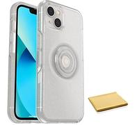 OtterBox Otter + POP Symmetry Series Case for iPhone 13 - with Cleaning Cloth - Non Retail Packaging - Stardust, White (27-55334-F58-CC)