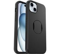 OtterBox OtterGrip Symmetry Case for iPhone 15 Plus/iPhone 14 Plus for MagSafe, Drop Proof, Protective Case with Built-In Grip, 3x Tested to Military Standard, Black
