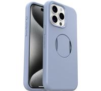 OtterBox OtterGrip Symmetry Case for iPhone 15 Pro Max for MagSafe, Drop Proof, Protective Case with Built-In Grip, 3x Tested to Military Standard, Blue