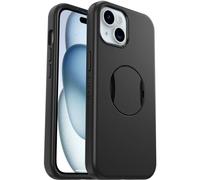 OtterBox OtterGrip Symmetry Case for iPhone 16e, 15, 14, 13 for MagSafe, Drop Proof, Protective Case with Built-In Grip, 3x Tested to Military Standard, Black
