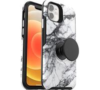 OtterBox + Pop Symmetry Series Case for iPhone 12 Mini (NOT 12/Pro/Pro Max) Non-Retail Packaging - White Marble