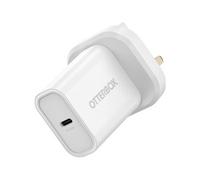 OtterBox Standard UK 20W USB-C PD Wall Charger, Fast Charger for Smartphone and Tablet, Drop Tested, Ultra Durable, White, Non-Retail Packaging