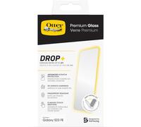 OtterBox Premium Glass Screen Protector for Samsung Galaxy S23 FE, Tempered Glass, advanced Scratch Protection, Survives Drops up to 3ft, Antimicrobial Protection, Non-Retail Packaging