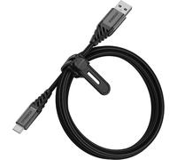 OtterBox Premium Reinforced Braided Durable Tough USB-A to USB-C Cable 1m Black