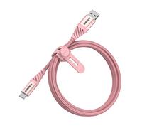 OtterBox Premium Reinforced Braided USB-A to USB-C Cable, Charging Cable for Smartphone and Tablet, Ultra-Rugged, Bend and Flex Tested, 1M, Rose Gold