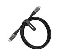 OtterBox Premium Reinforced Braided USB-C to USB-C Cable, Fast Charging Cable for Smartphone and Tablet, Ultra-Rugged, Bend and Flex Tested, 1M, Black