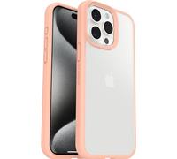 OtterBox React Case for iPhone 15 Pro Max, Clear/Peach | Shockproof, Drop-Proof, Ultra-Slim Protective Thin Case, Tested to Military Standard