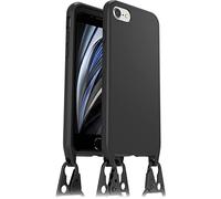 OtterBox React Lanyard Case for iPhone 7/8/SE 2020/SE 2022, Ultra-Slim, Protective Case with Adjustable and Detachable Lanyard Strap, Tested to Military Standard, Black, Non-Retail Packaging